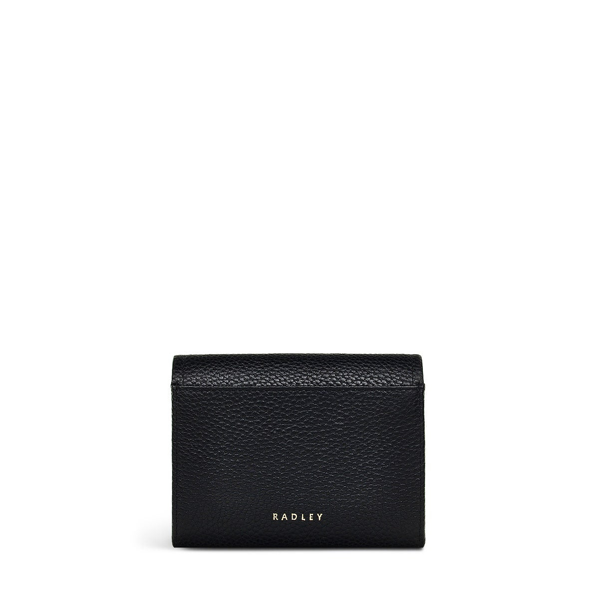 Carpenter Yard Leather Medium Flapover Wallet in Black - 110870