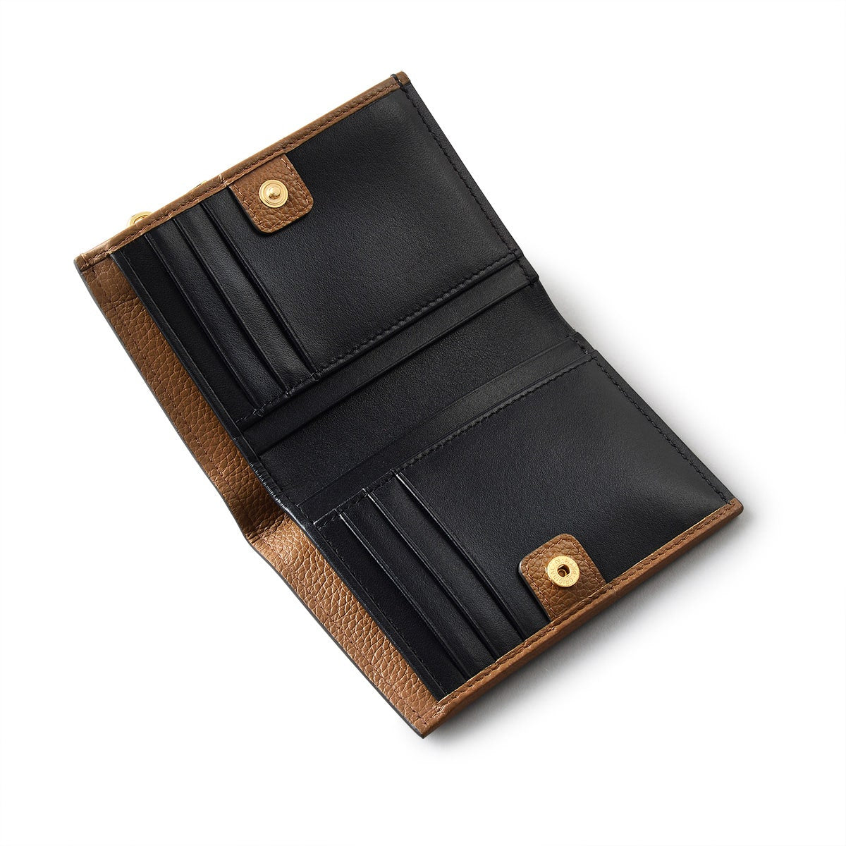 Alpha Road Leather Small Bifold Wallet in Milka - 110883