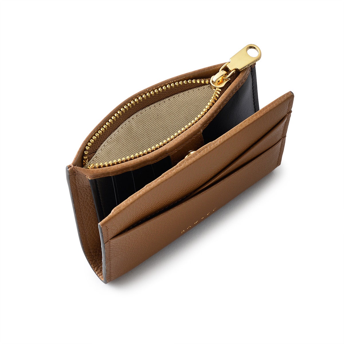 Alpha Road Leather Small Bifold Wallet in Milka - 110883