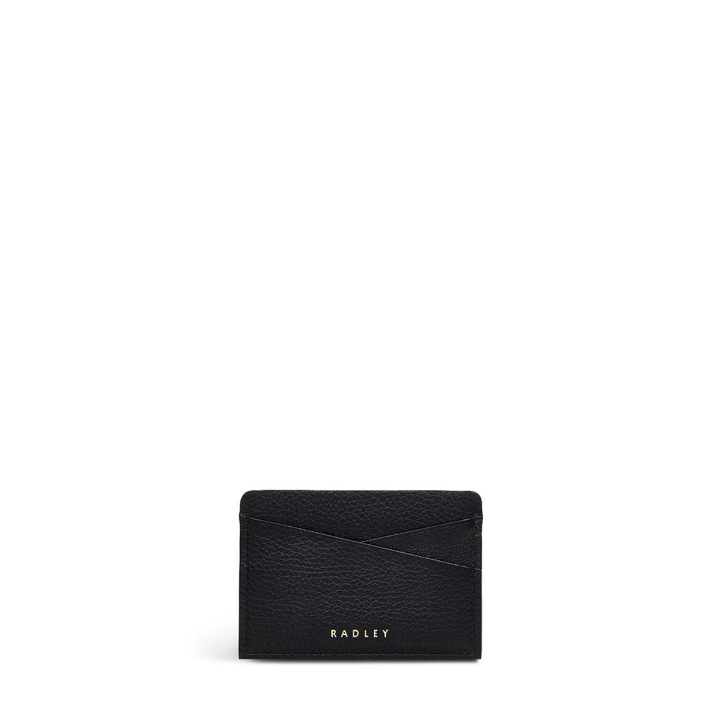 Alpha Road Leather Small Card Holder in Black - 110886