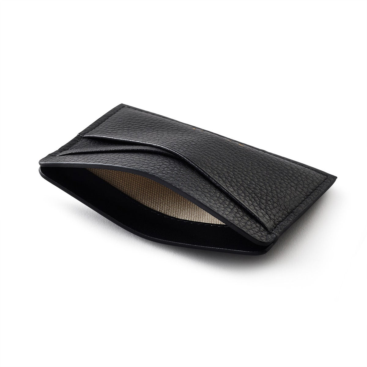 Alpha Road Leather Small Card Holder in Black - 110886