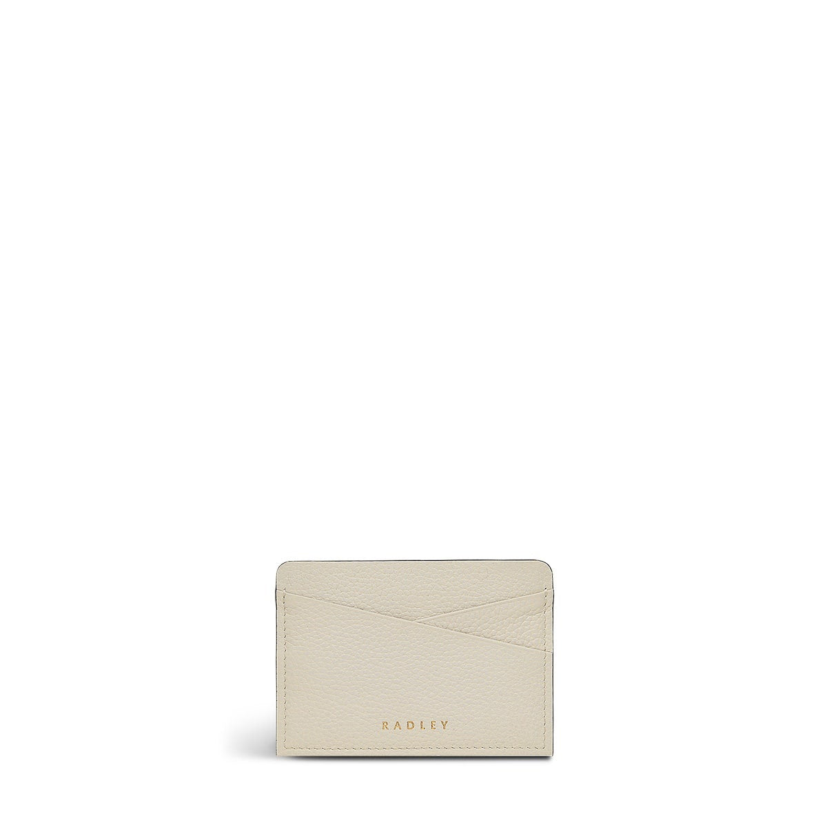 Alpha Road Leather Small Card Holder in Chalk - 110887
