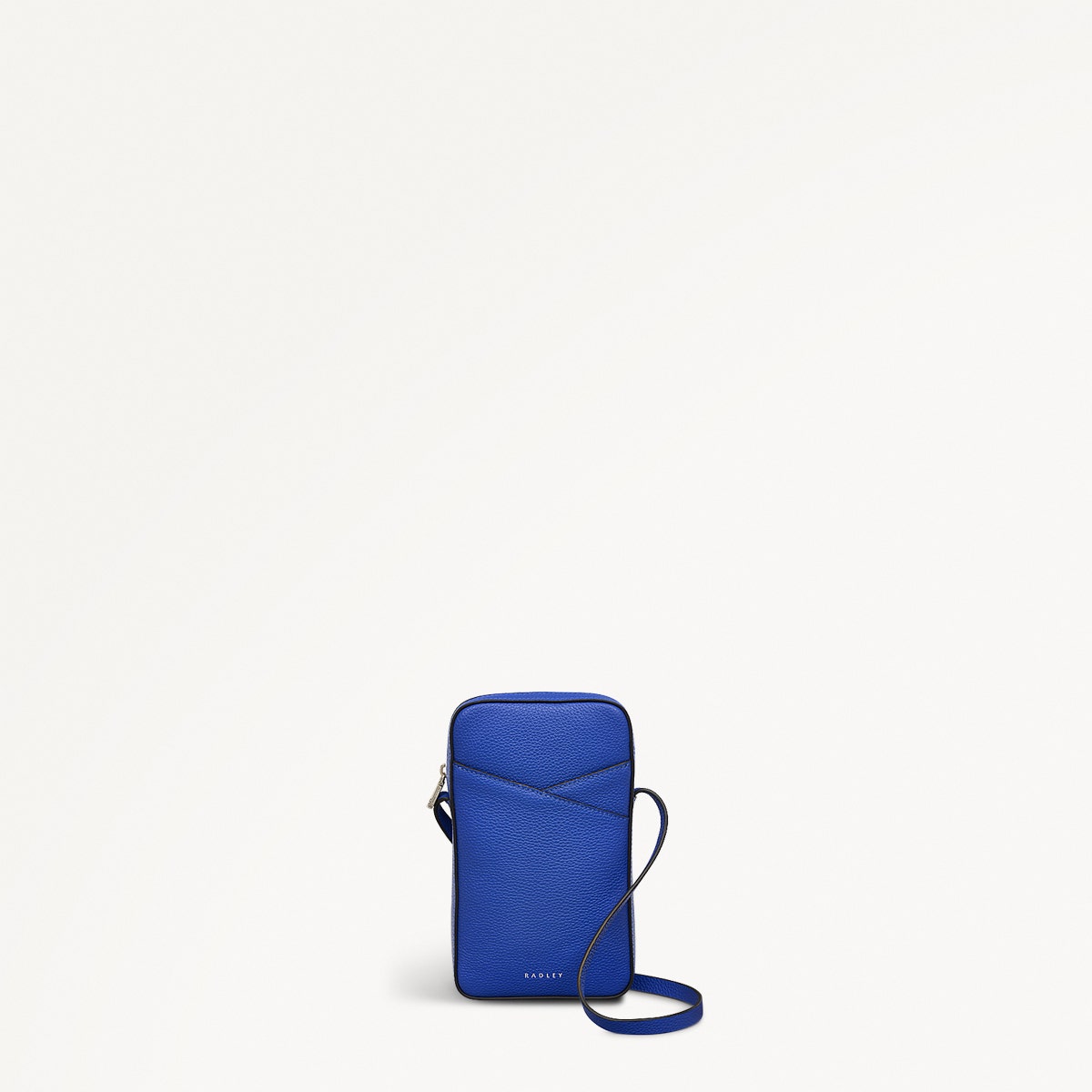 Alpha Road Leather Medium Phone Crossbody in Yves Blue - 110890