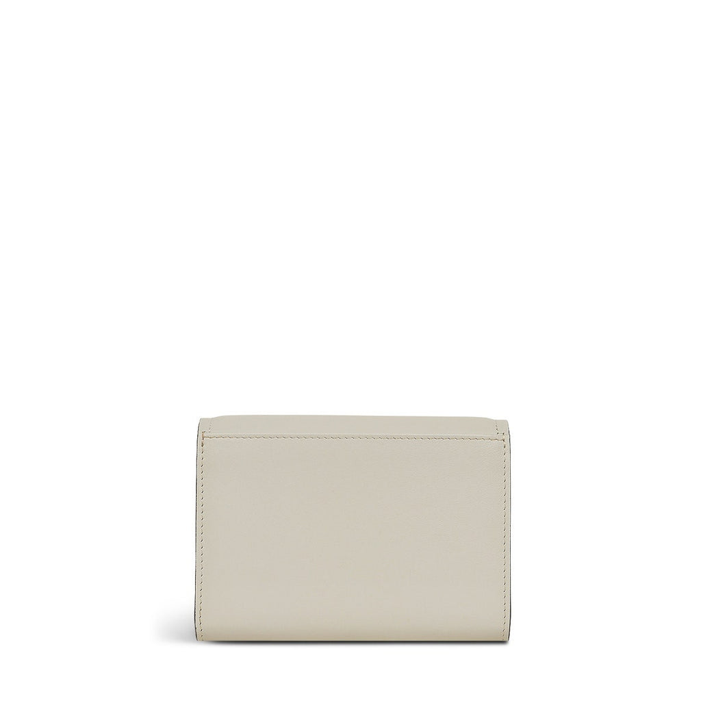 Meadway Mews Leather Medium Flapover Wallet in Chalk - 110891