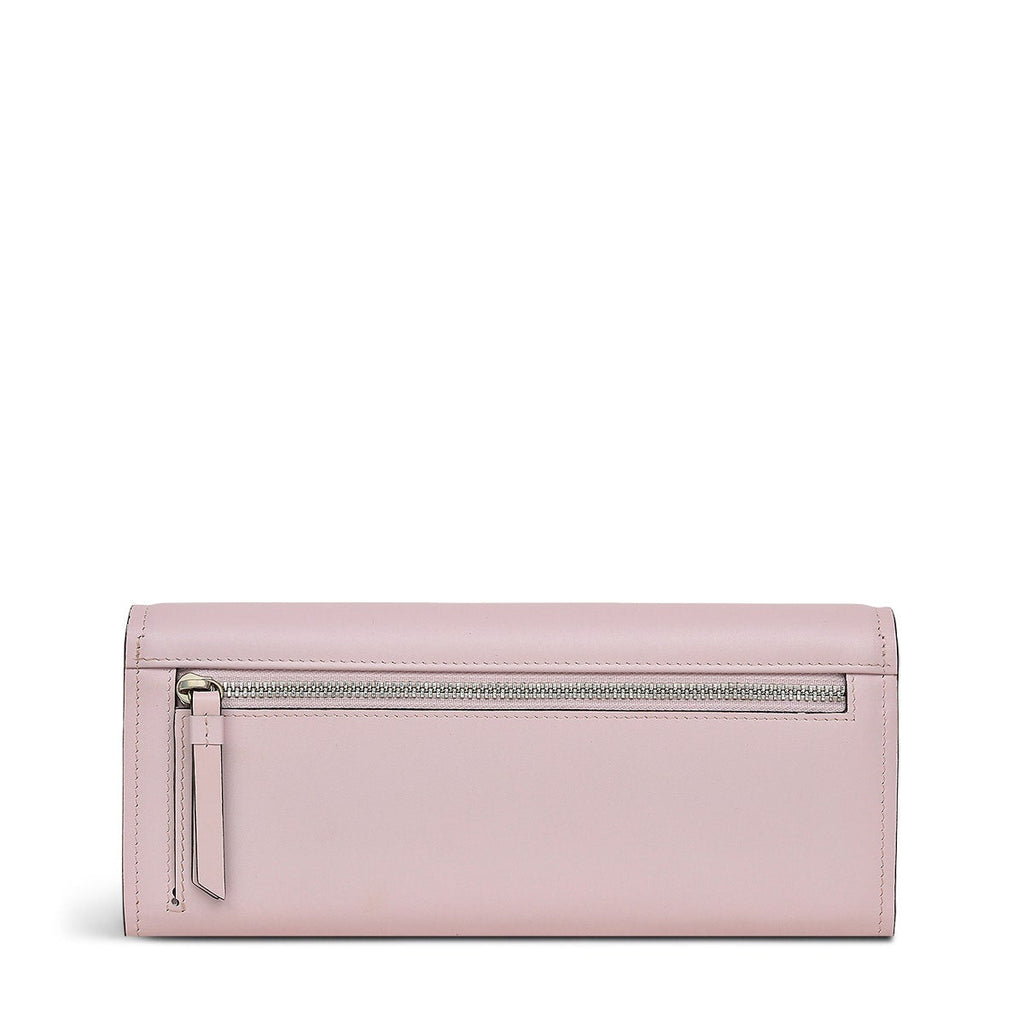 Meadway Mews Leather Large Flapover Wallet in Parfait - 110894