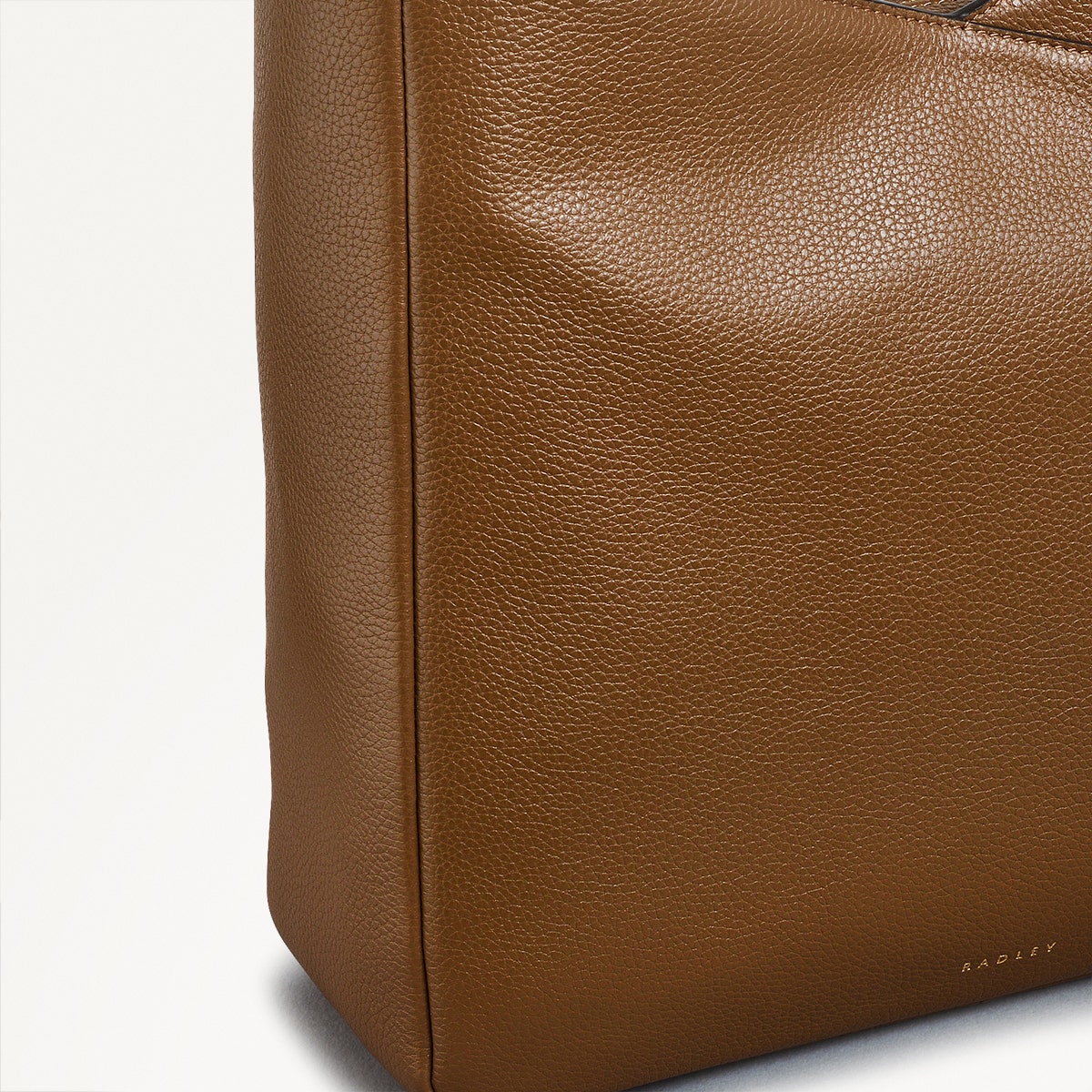Alpha Road Leather Medium Ziptop Shoulder Bag in Milka - 110903