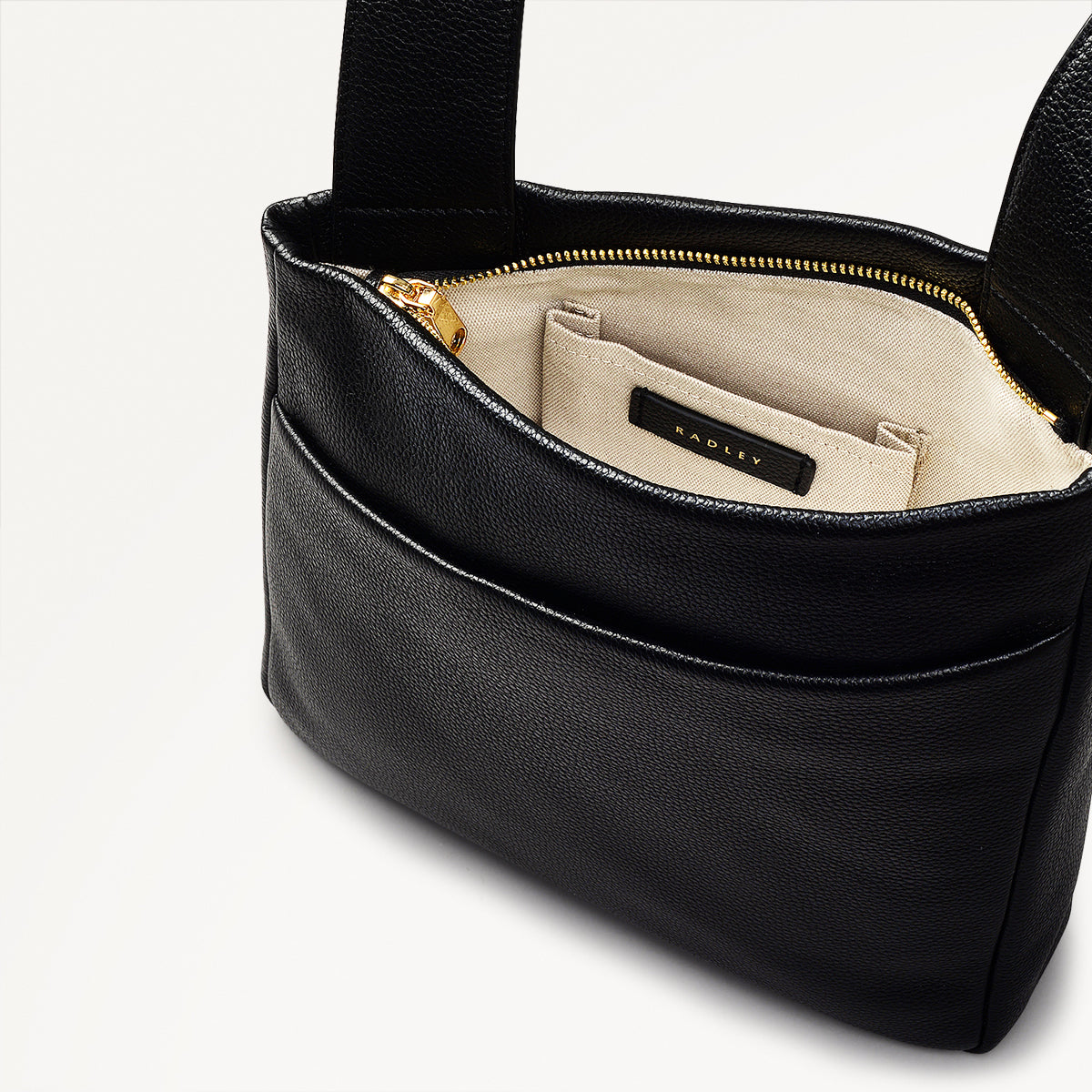 ALPHA ROAD MEDIUM ZIPTOP CROSS BODY BLACK