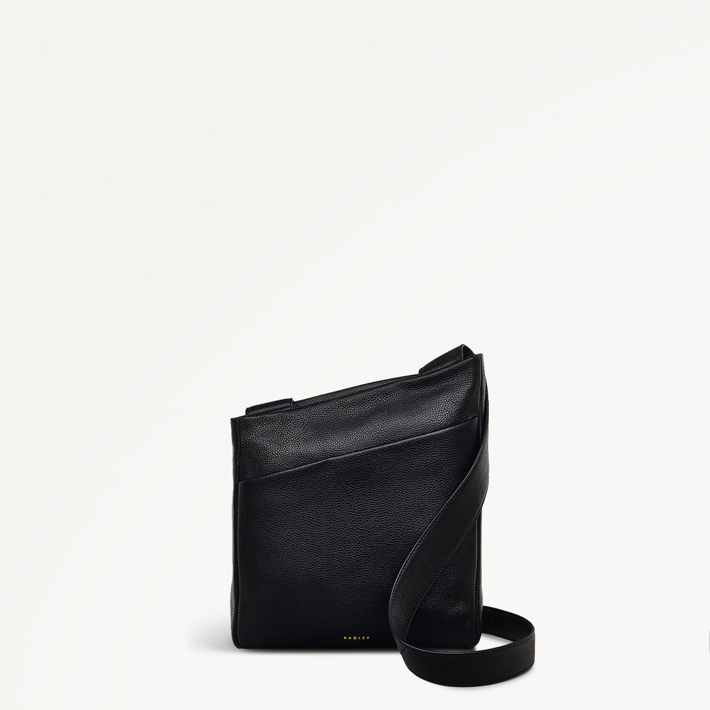 ALPHA ROAD MEDIUM ZIPTOP CROSS BODY BLACK