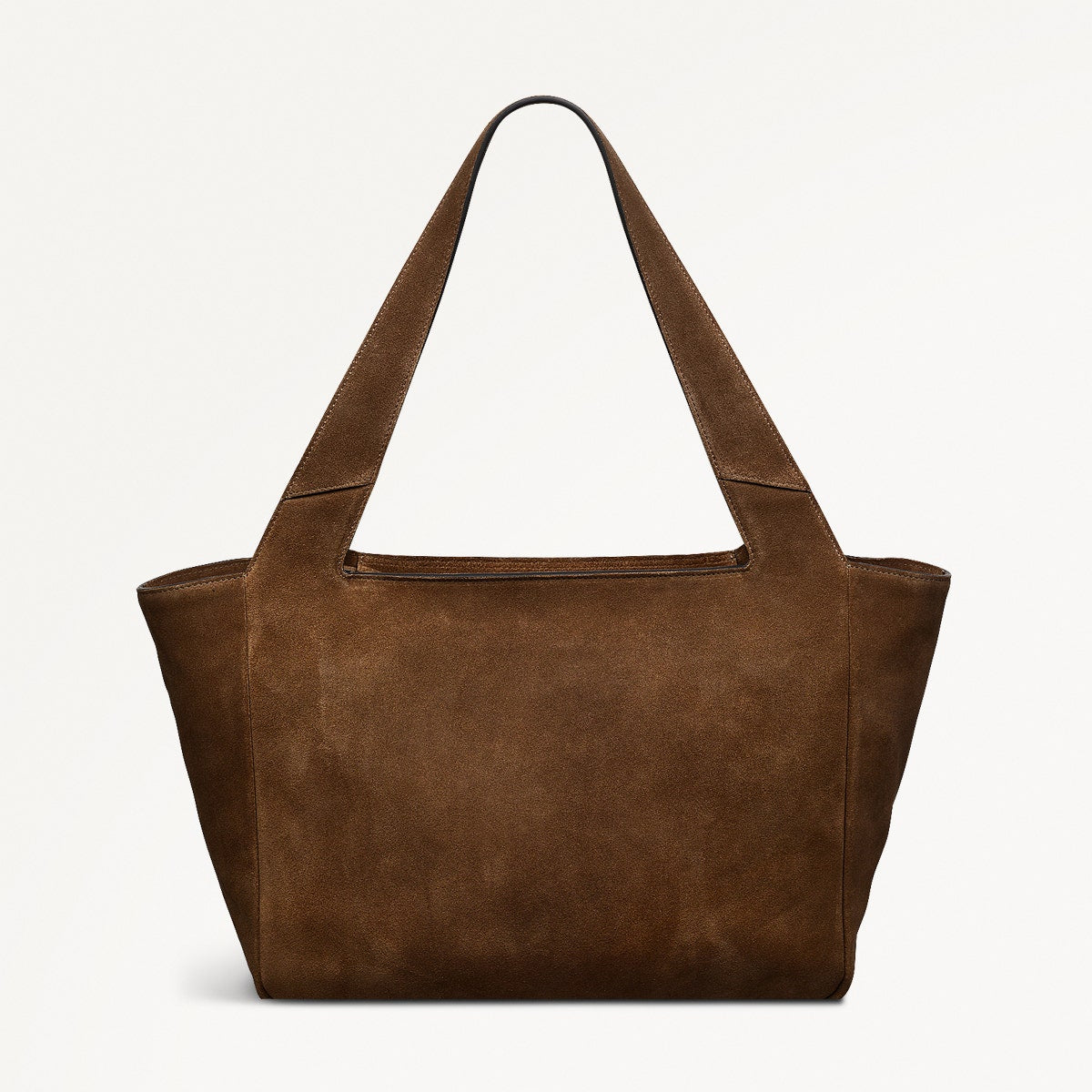 Alpha Road Leather Large Ziptop Tote Bag in Milka - 110907