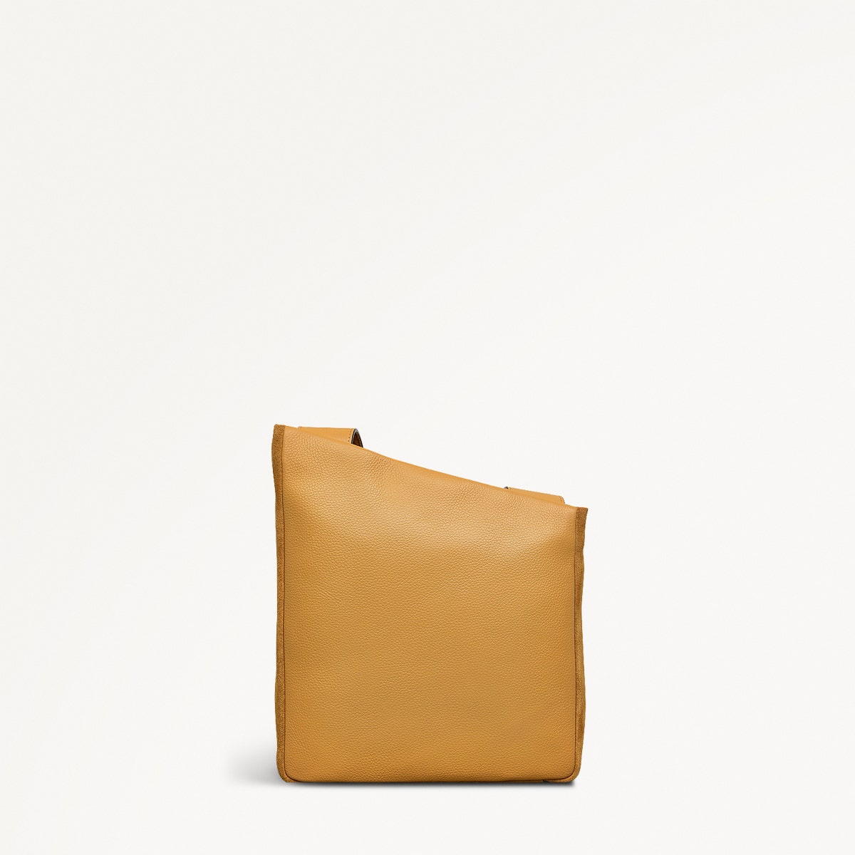 Alpha Road Leather Medium Ziptop Crossbody Bag in Pecan - 110909