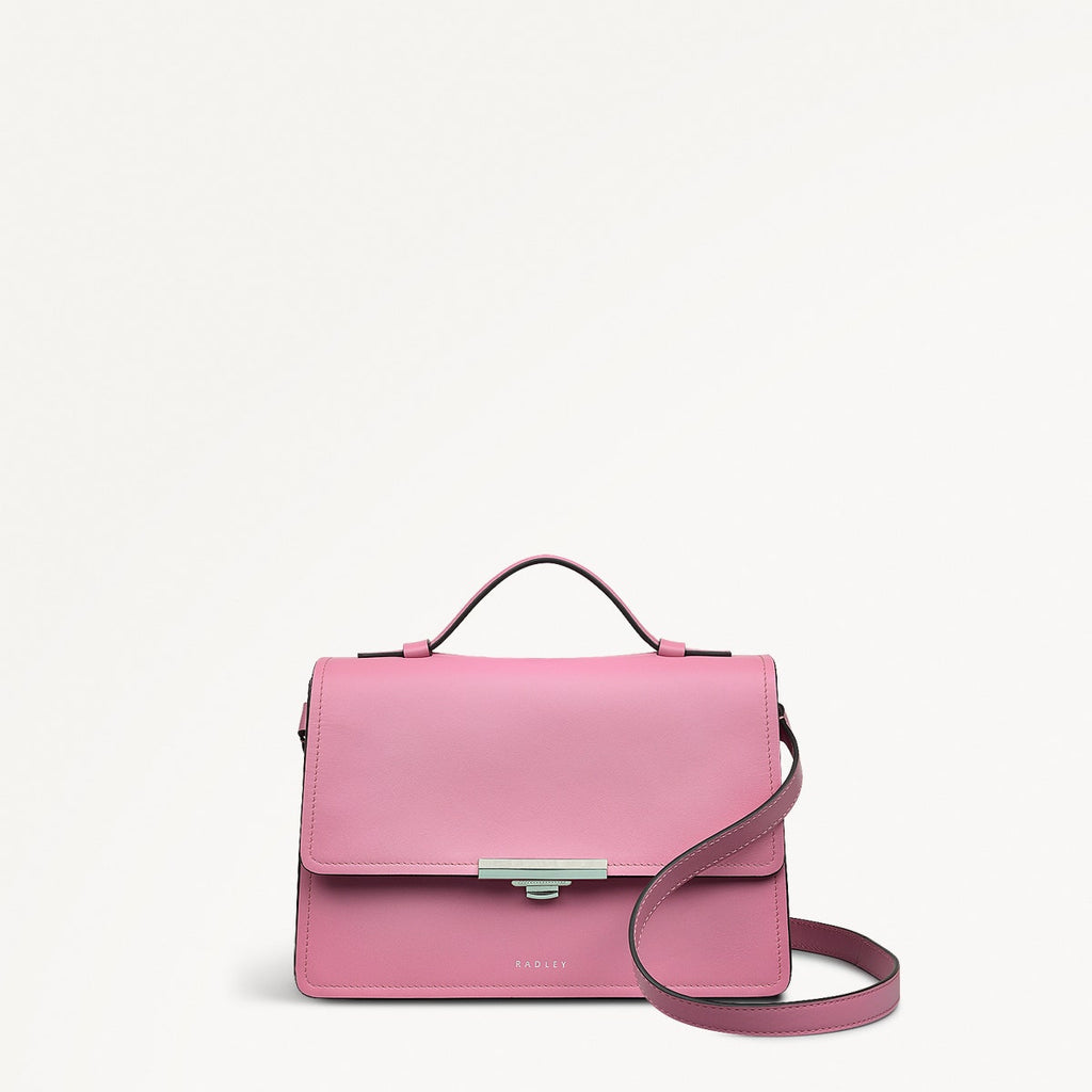 Meadway Mews Leather Small Flapover Crossbody Bag in Pink - 110921