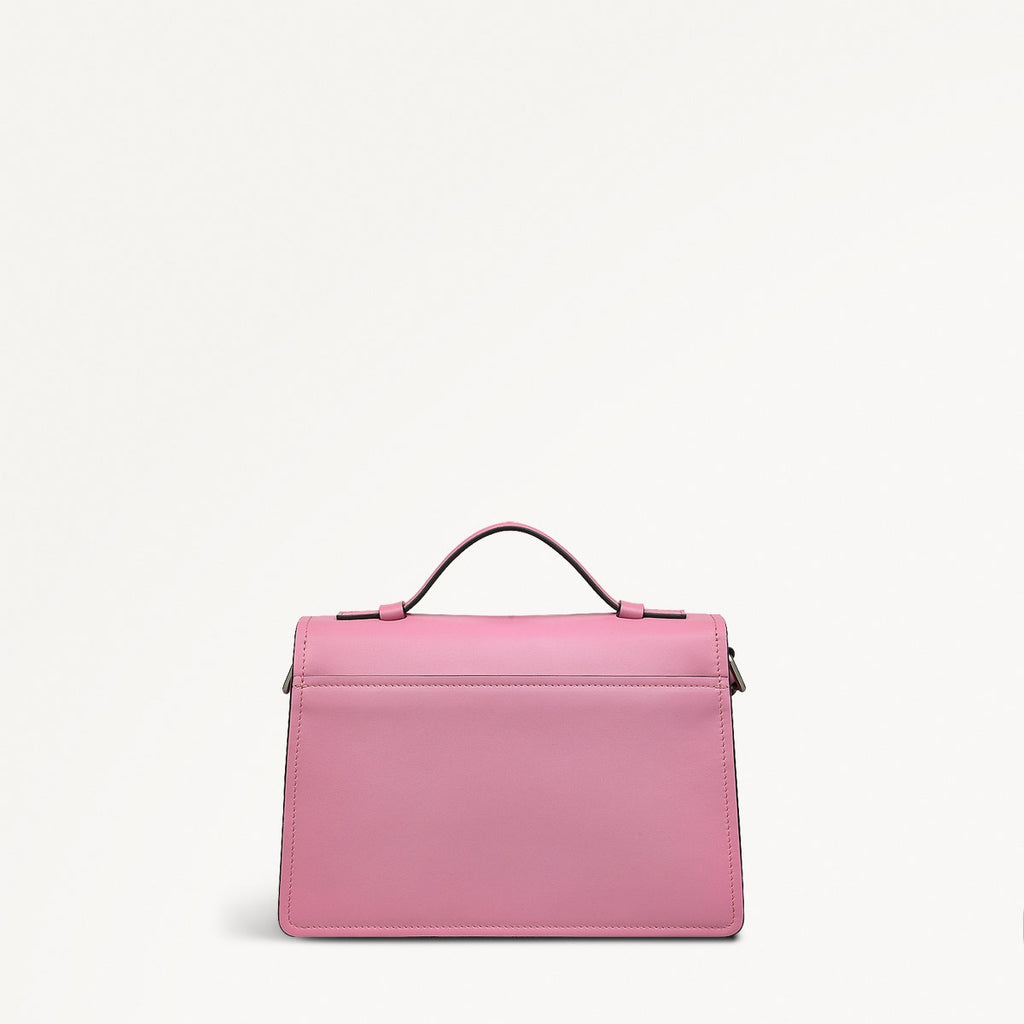 Meadway Mews Leather Small Flapover Crossbody Bag in Pink - 110921