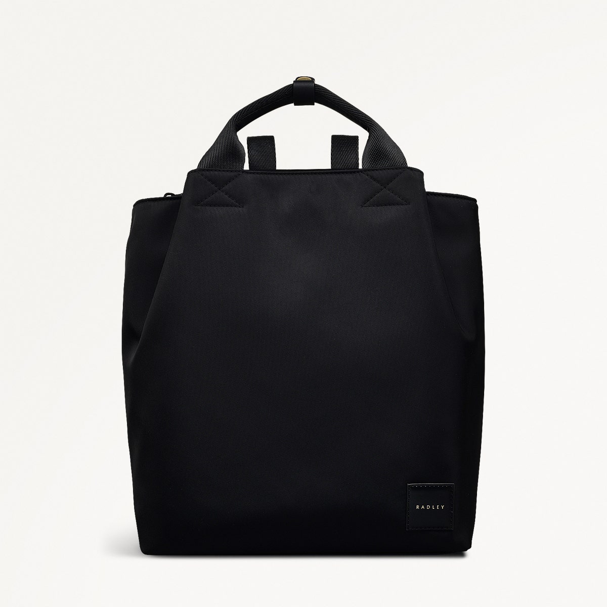 Blair Crescent Fabric Medium Ziptop Backpack in Black - 110932