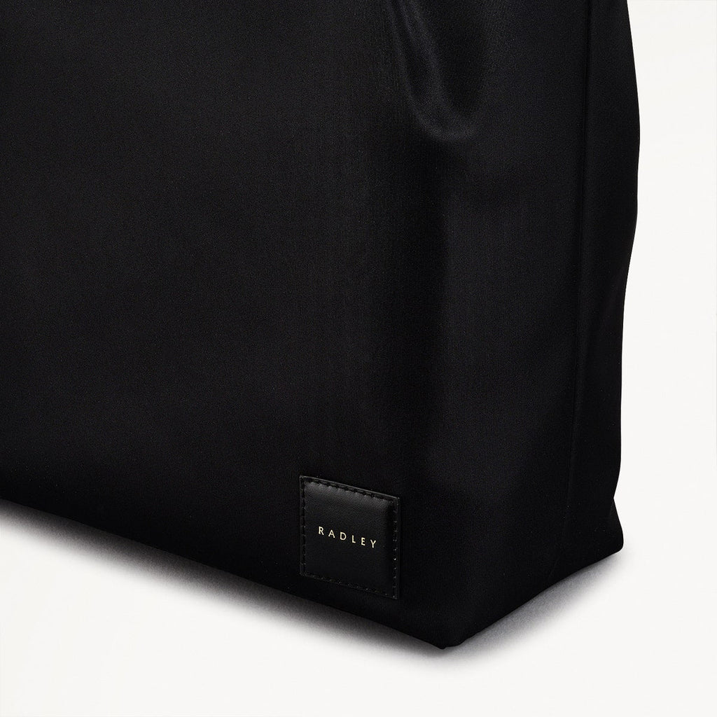 Blair Crescent Fabric Medium Ziptop Backpack in Black - 110932