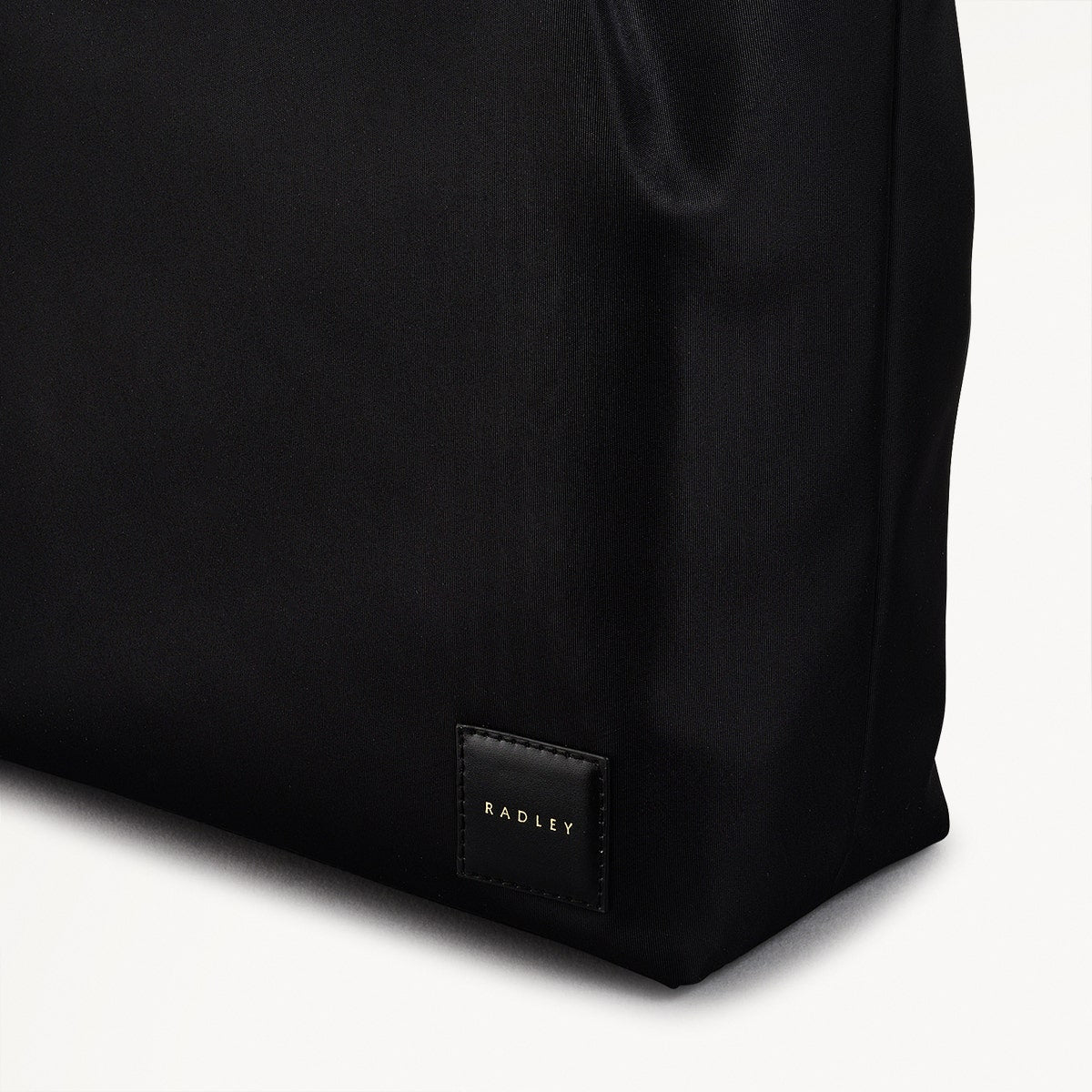 Blair Crescent Fabric Medium Ziptop Backpack in Black - 110932