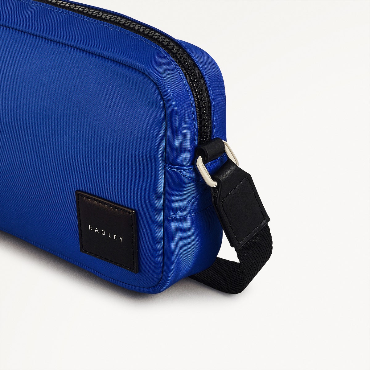 Blair Crescent Fabric Mini Zip Around Crossbody Bag in Yves Blue - 110935