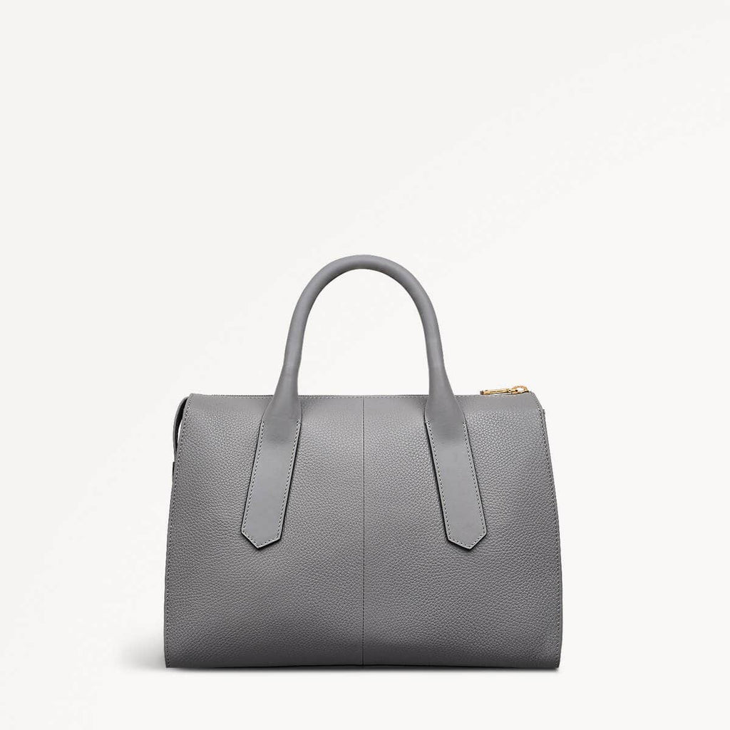 Badgers Walk 2.0 Leather Medium Ziptop Grab Bag in Cloud Burst - 110945