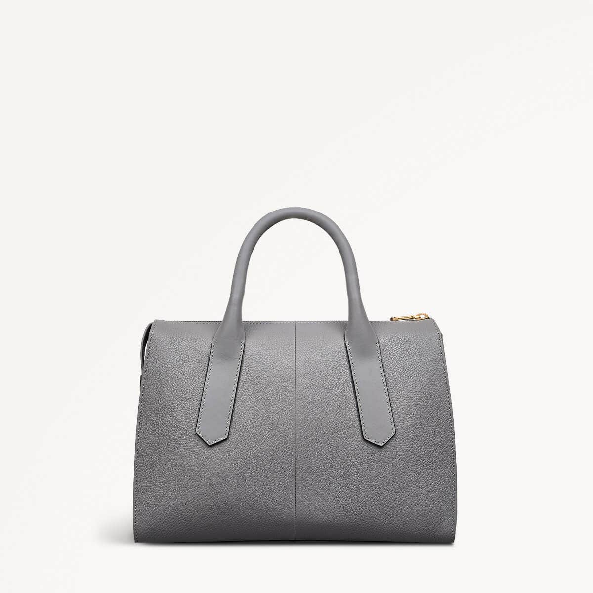 Badgers Walk 2.0 Leather Medium Ziptop Grab Bag in Cloud Burst - 110945