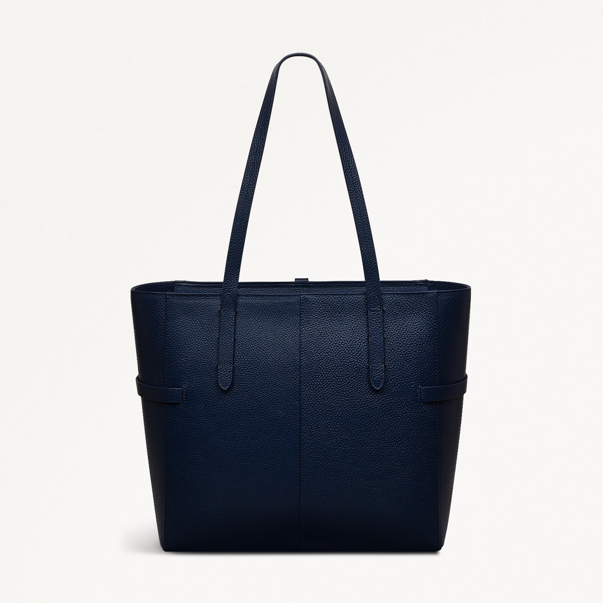 Abingdon Road Leather Large Ziptop Shoulder Bag in Ink - 110951