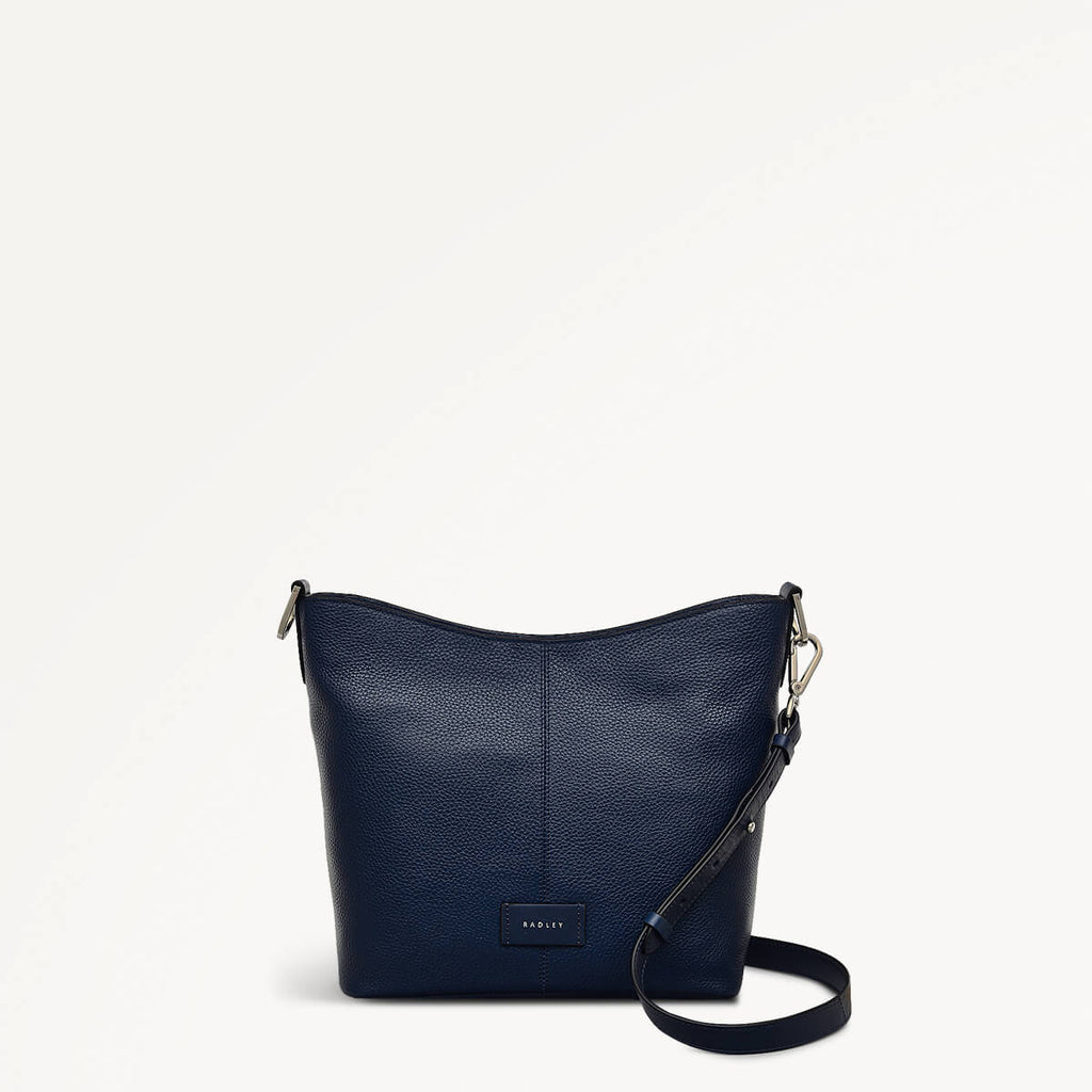 Southwark Lane Leather Small Ziptop Crossbody Bag in Ink - 110960