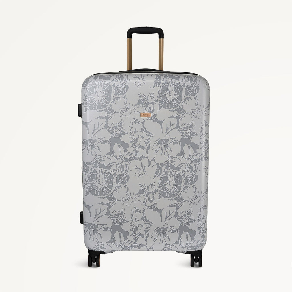 Spring Floral 4 Wheel Large Suitcase in Mist - 110966