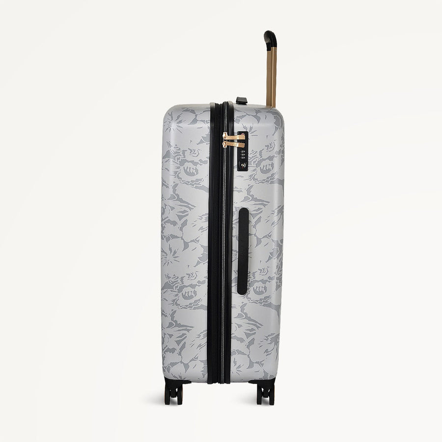 Spring Floral 4 Wheel Large Suitcase in Mist - 110966