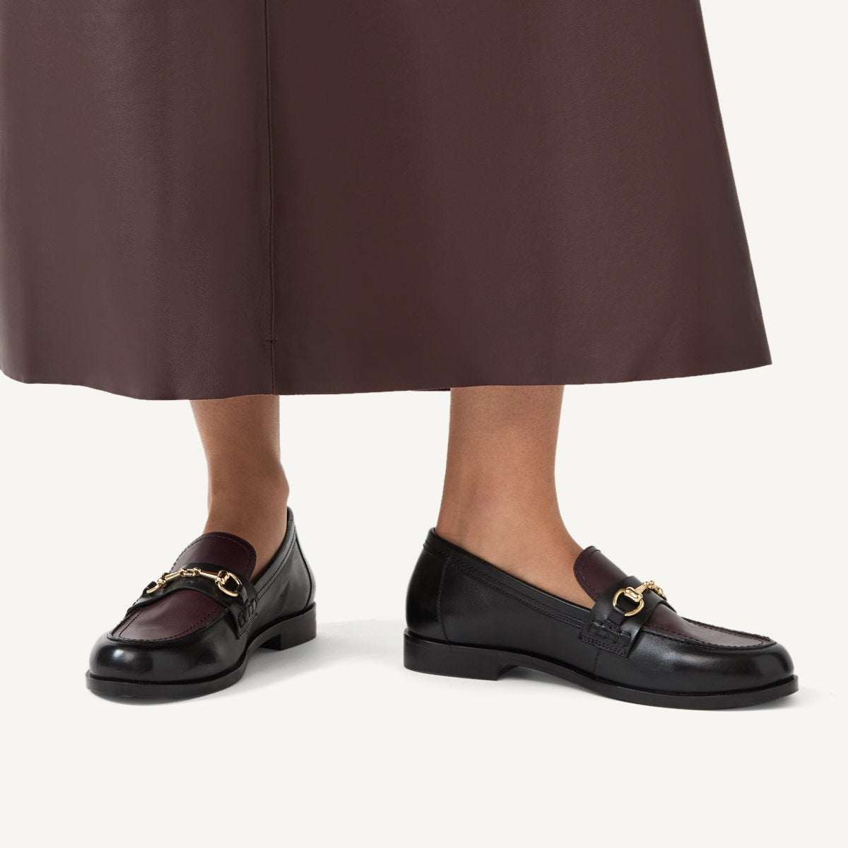 BURLINGTON ROW SADDLE LOAFER DARK CHERRY