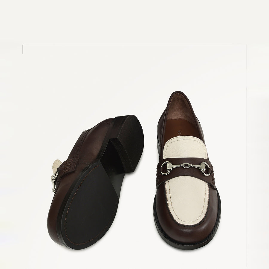 Burlington Row Saddle Loafer in Chocolate - 110970