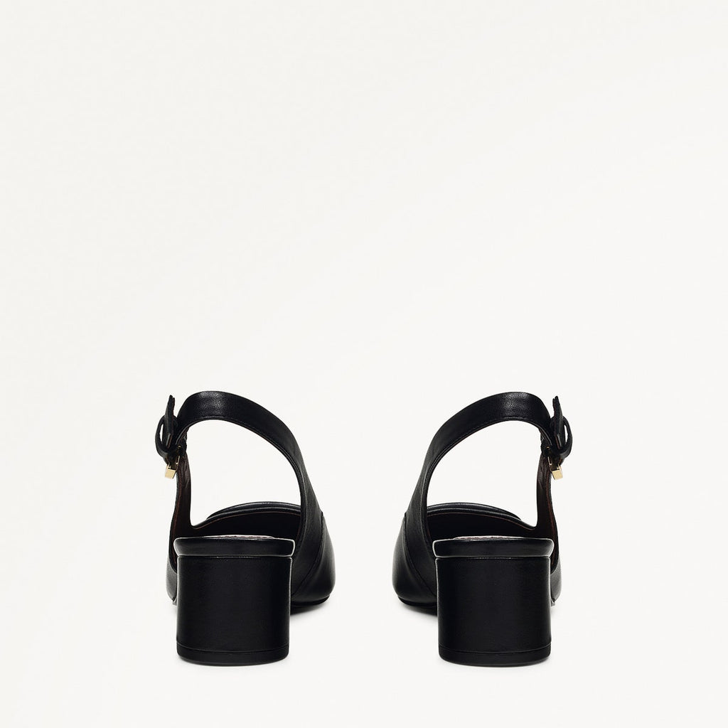 GROSVENOR ARCADE HEELED SLINGBACK BLACK