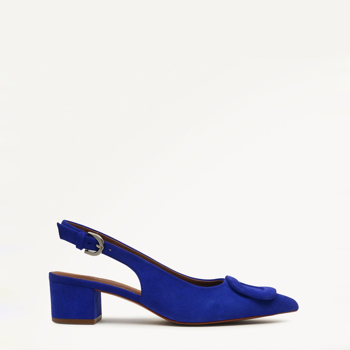 Grosvenor Arcade Heeled Slingback in Royal Blue