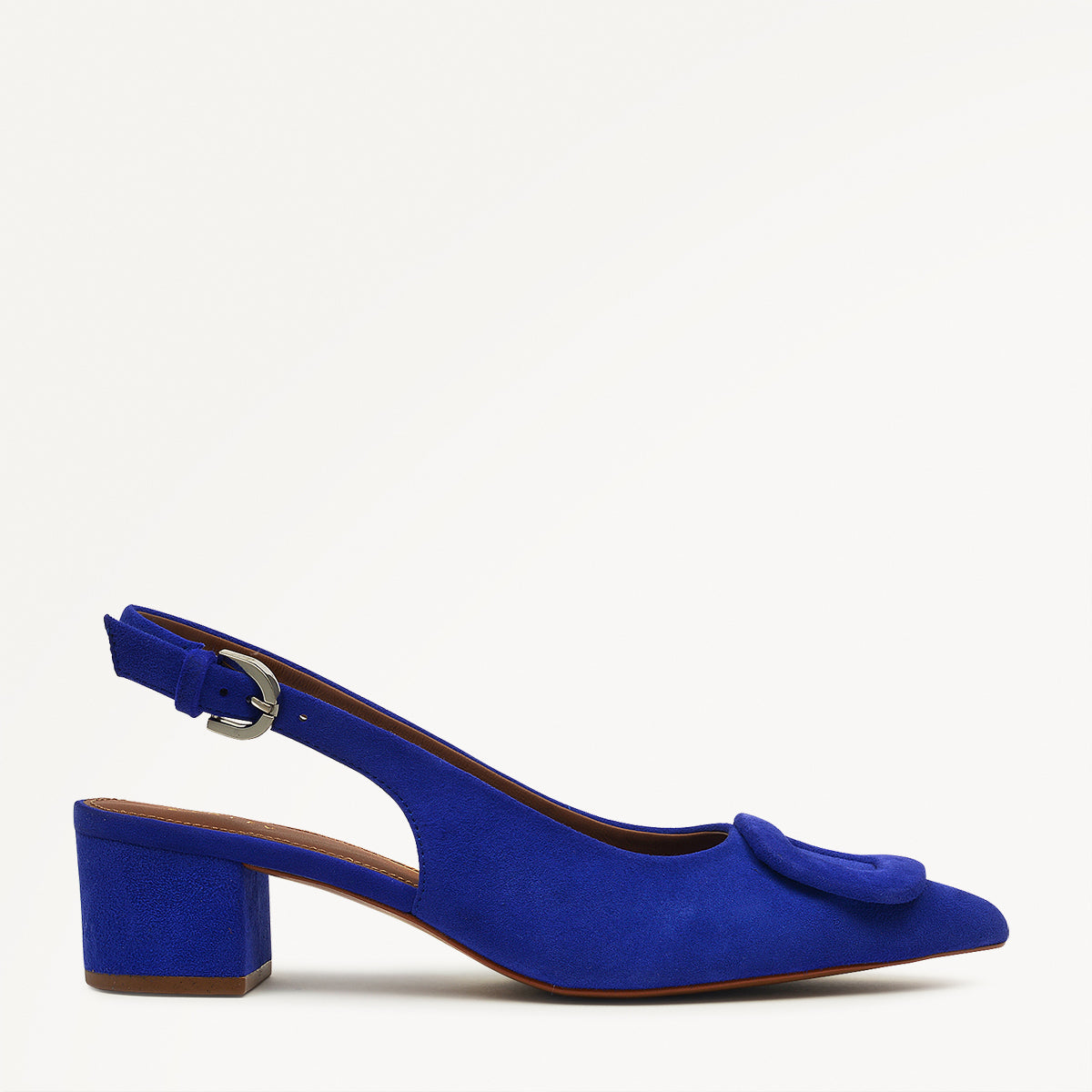 Grosvenor Arcade Heeled Slingback in Royal Blue
