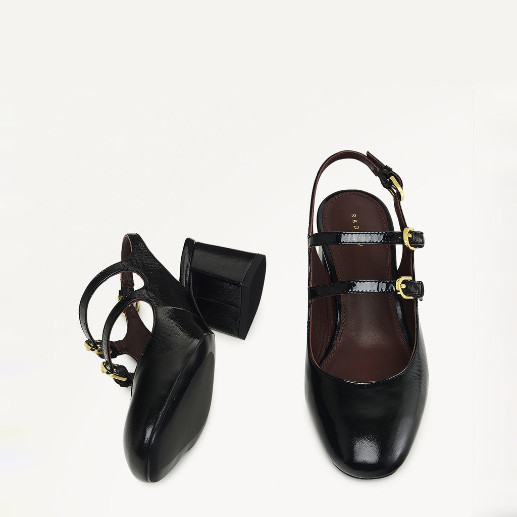 Artillery Lane Block Heel Maryjane In Black - 110977