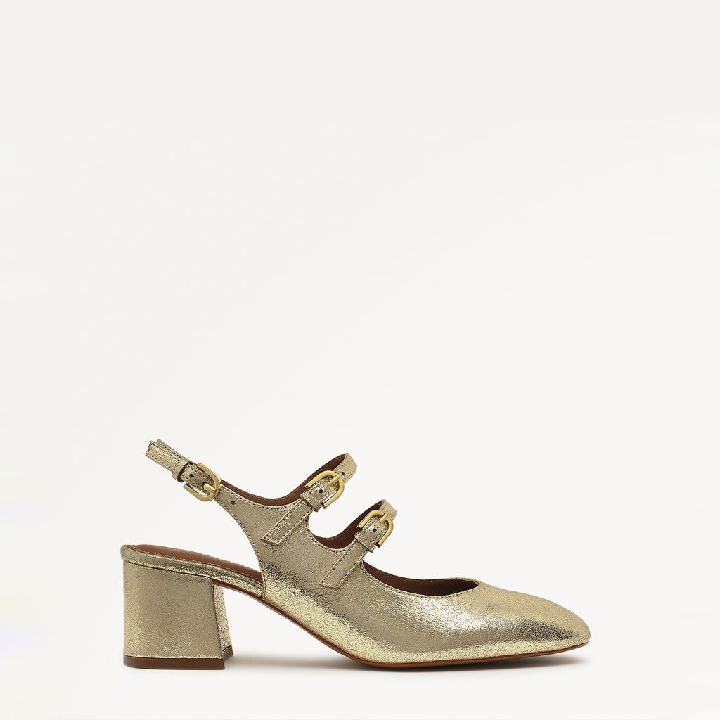 Artillery Lane Block Heel Maryjane Soft Gold - 110978