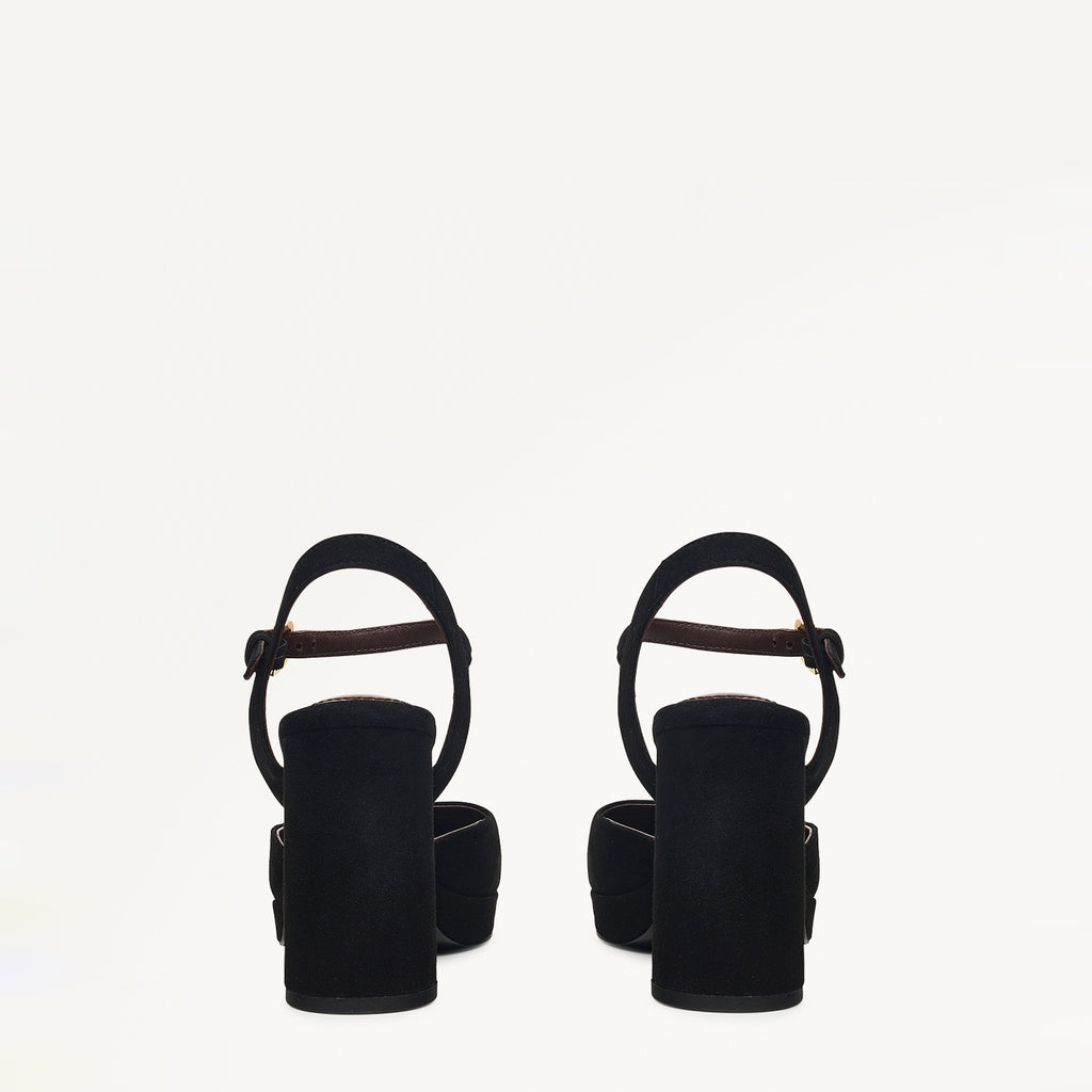 Ivydale Crescent 2-Part Platform Heel in Black - 110979