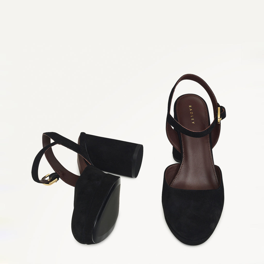 Ivydale Crescent 2-Part Platform Heel in Black - 110979