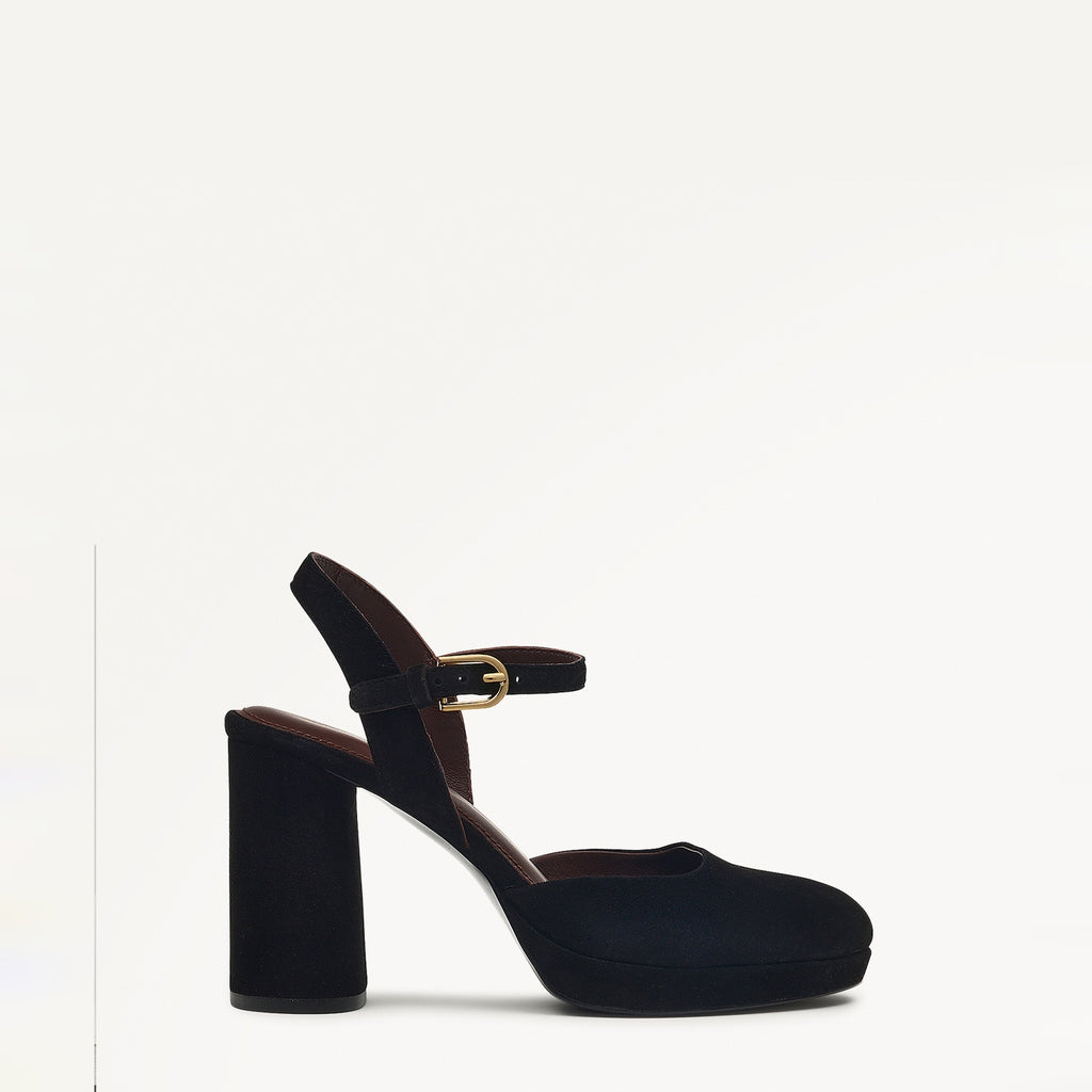 Ivydale Crescent 2-Part Platform Heel in Black - 110979
