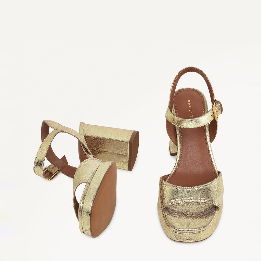 Freda Lane Platform Sandal Soft Gold - 110981