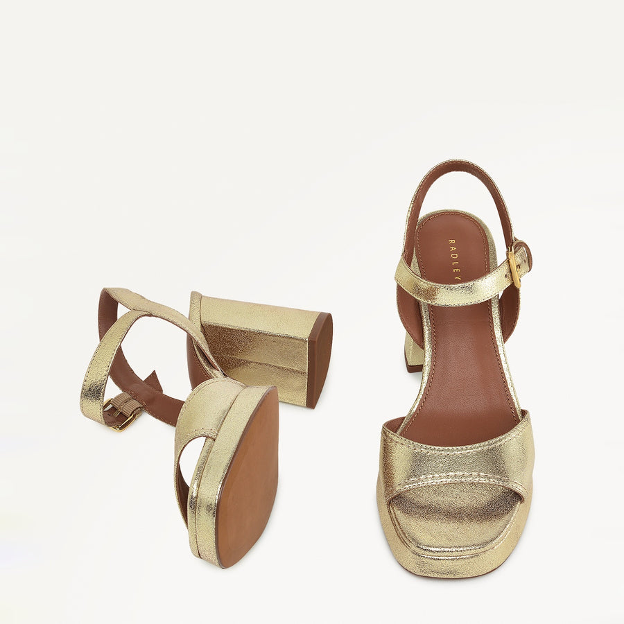 Freda Lane Platform Sandal Soft Gold - 110981