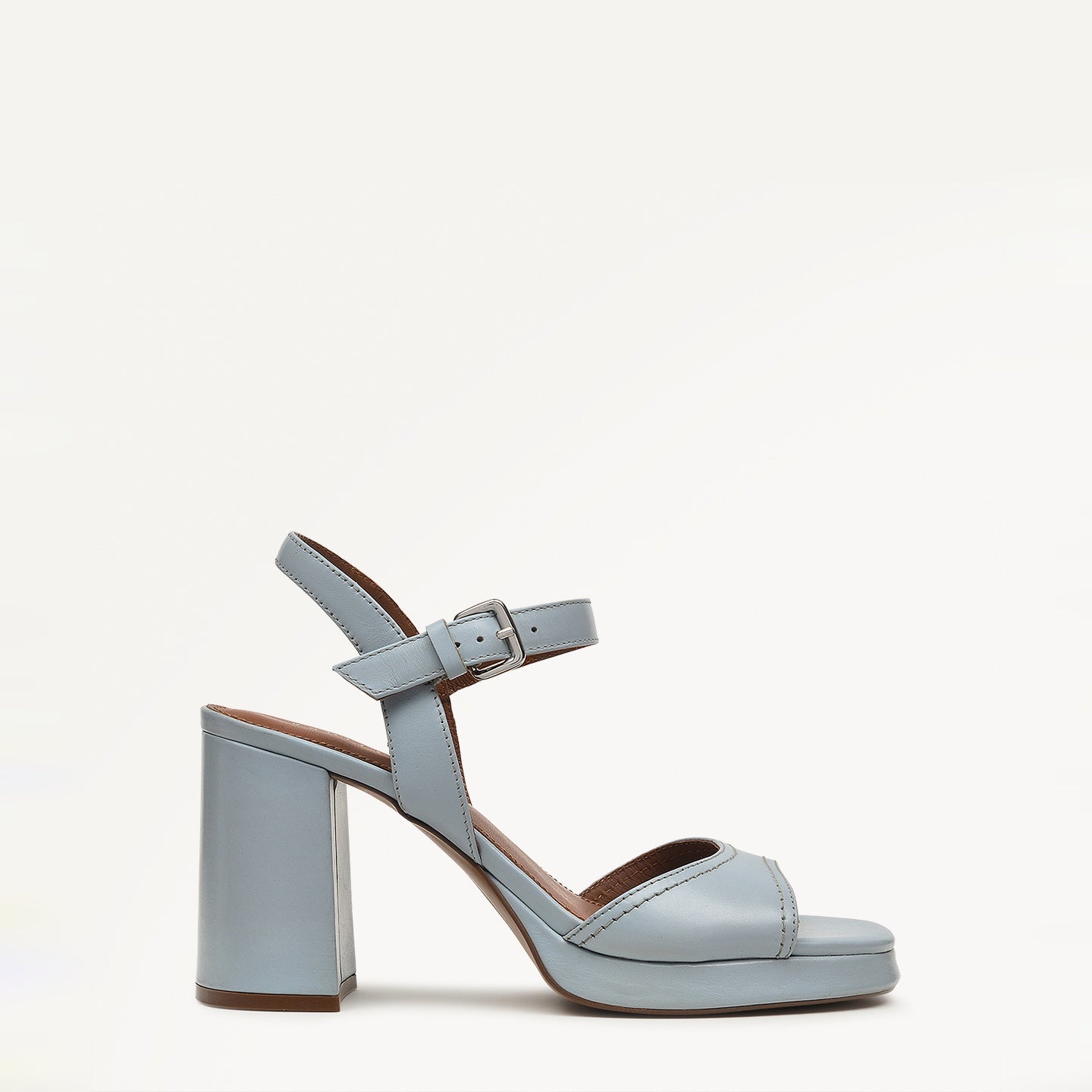 Freda Lane Platform Sandal In Smoke Blue - 110982