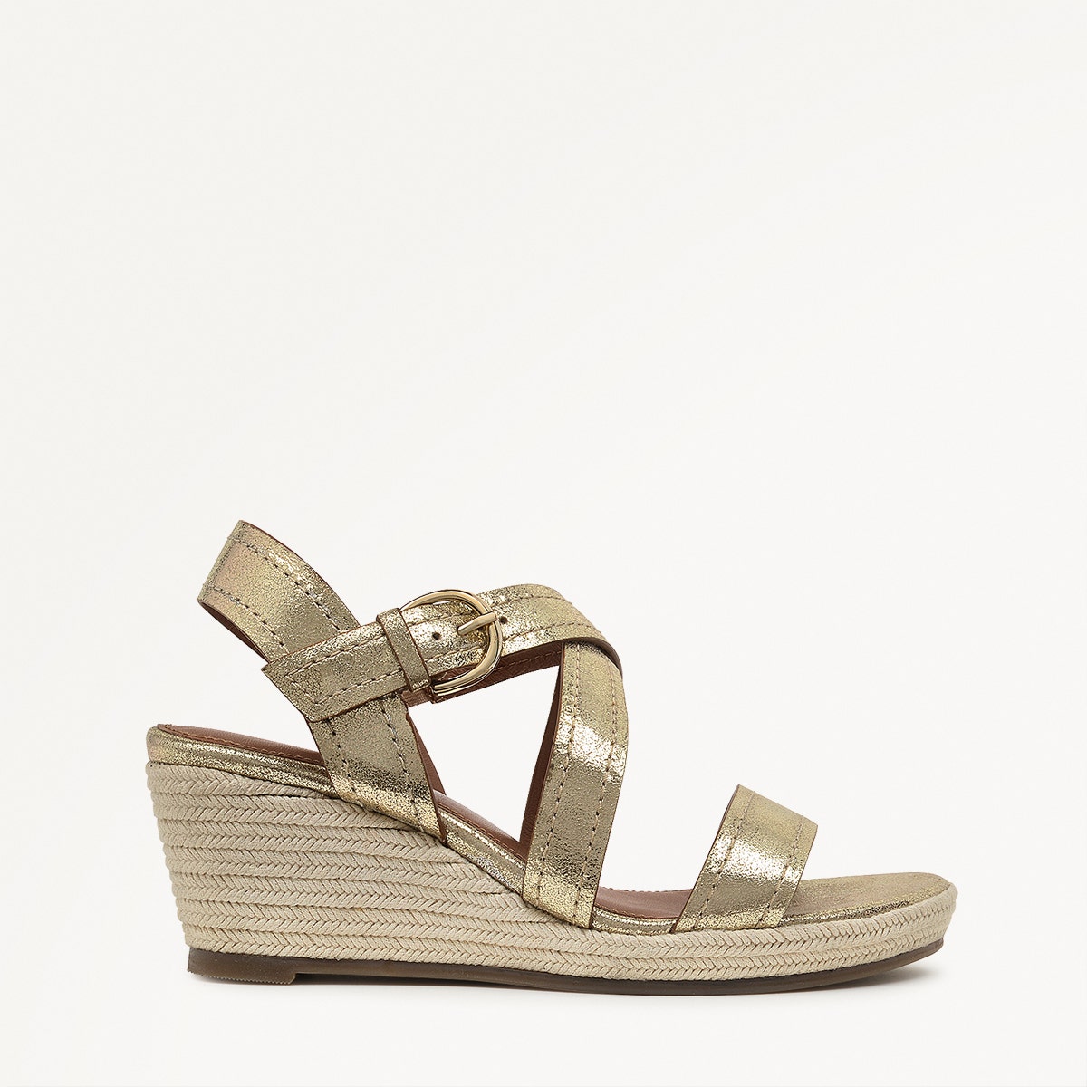 LAVENDER ROAD MIDI WEDGE SOFT GOLD