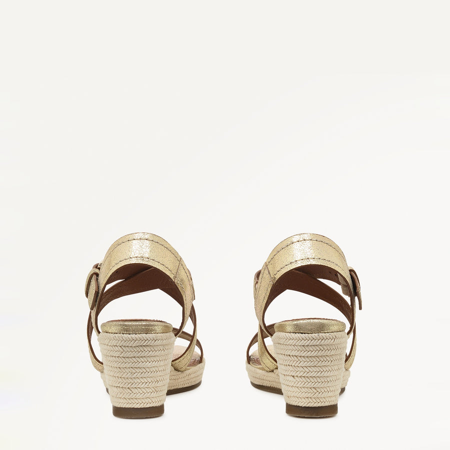 Lavender Road Midi Wedge Soft Gold - 110987