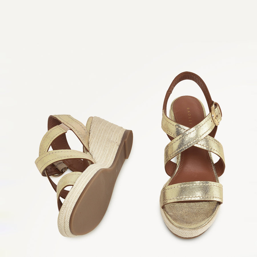 Lavender Road Midi Wedge Soft Gold - 110987