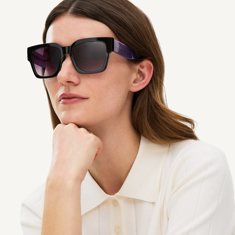 MARWOOD OVERSIZED SQUARE EYED SUNGLASS BLACK
