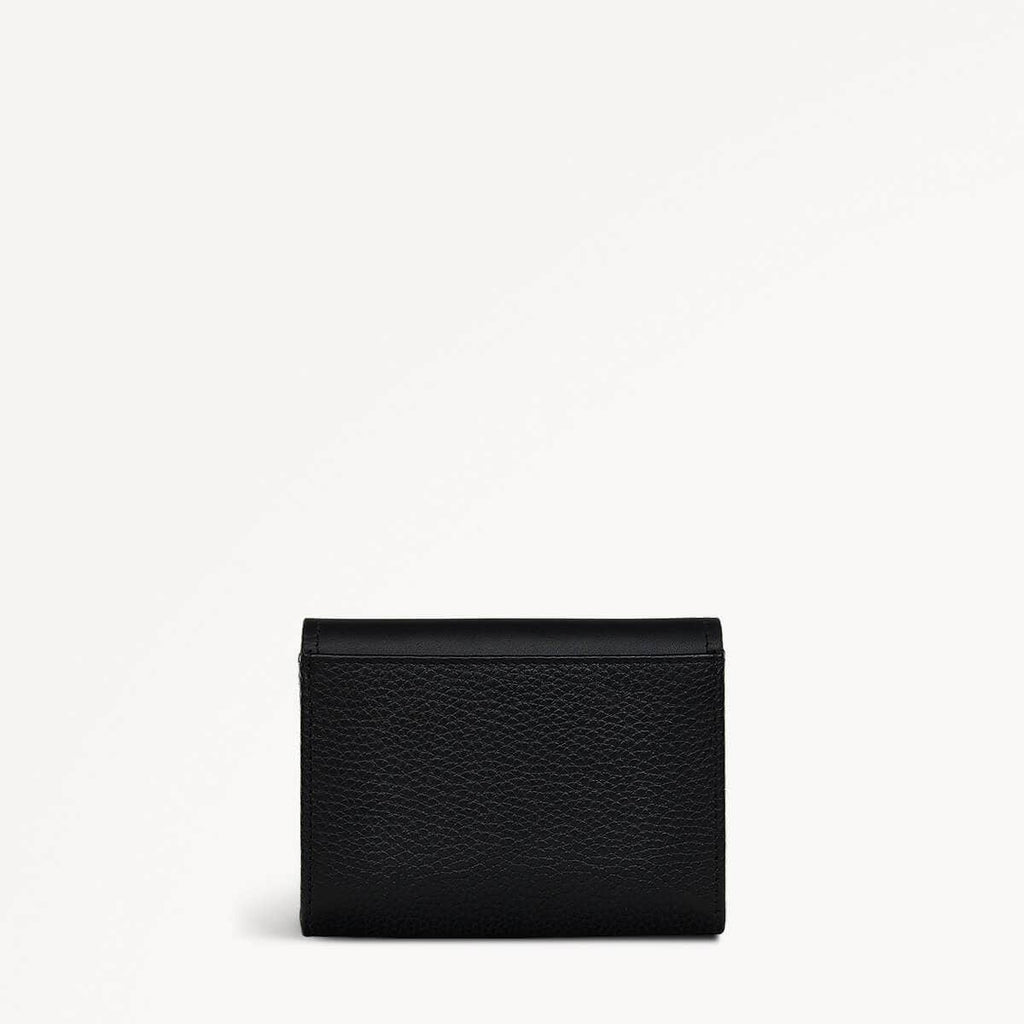 Longford Lane Leather Medium Flapover Wallet in Black - 111151