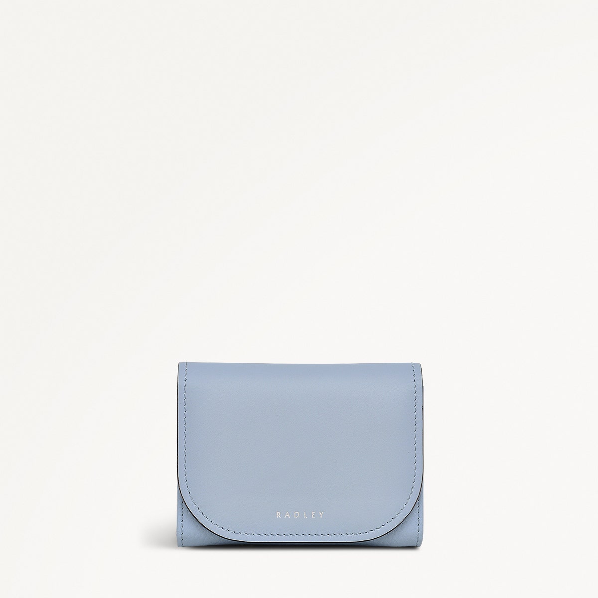 Longford Lane Leather Medium Flapover Wallet in Smoke Blue - 111152