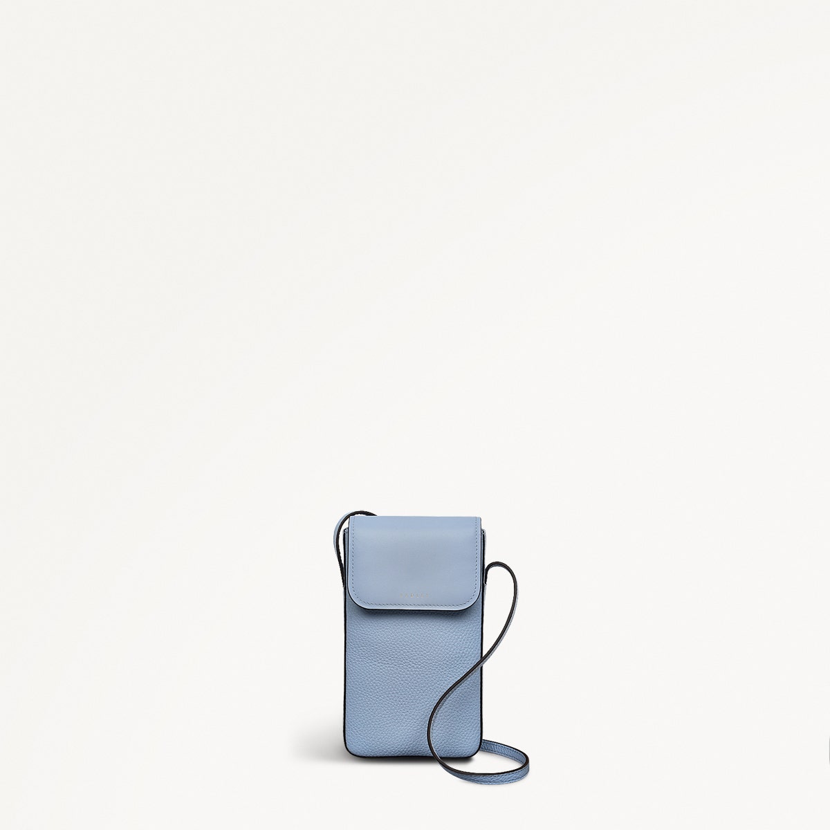 Longford Lane Leather Medium Phone Crossbody in Smoke Blue - 111155