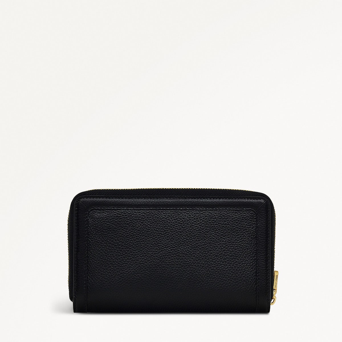Albany Mews Leather Medium Zip Around Wallet in Black - 111158