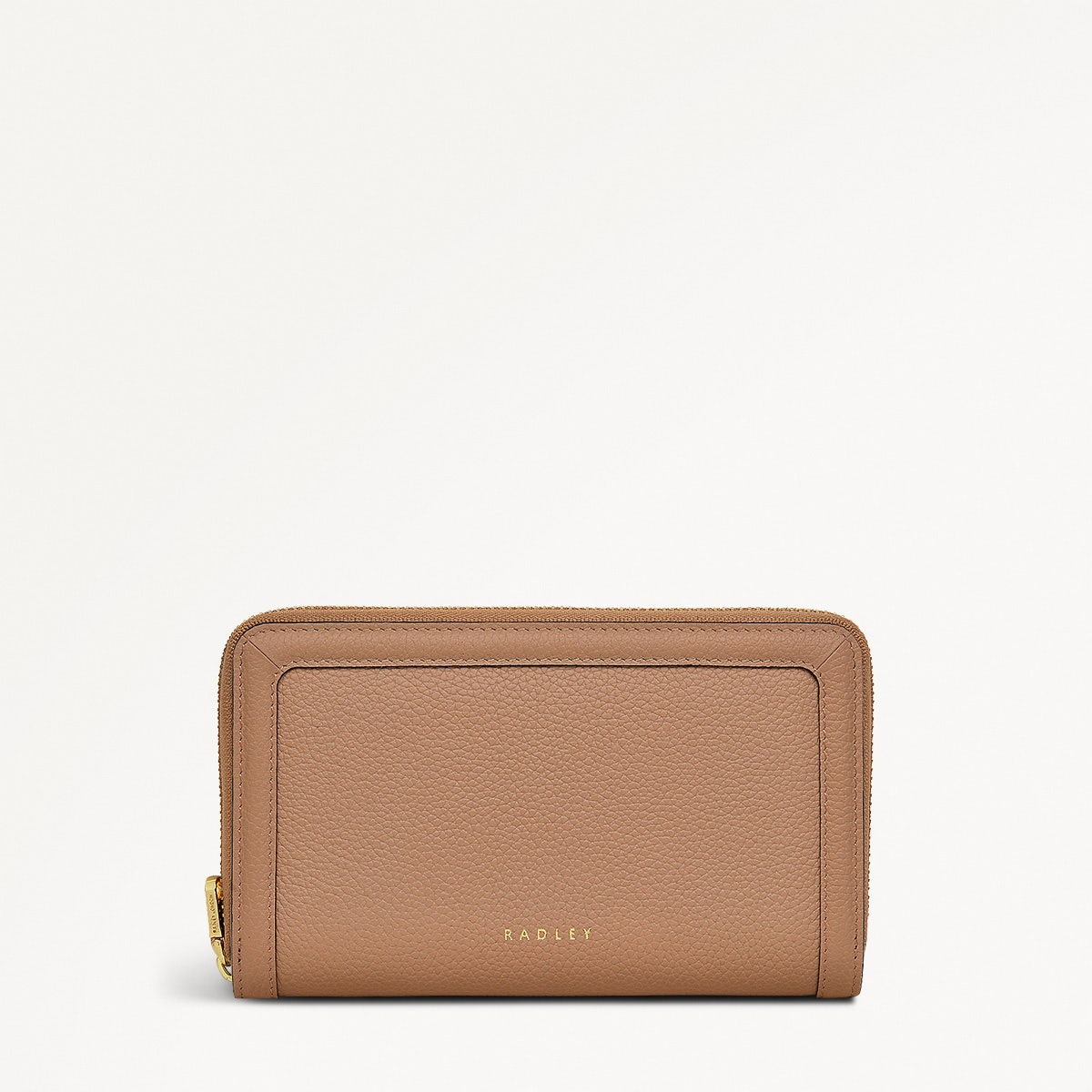 Albany Mews Leather Medium Zip Around Wallet in Chai - 111159