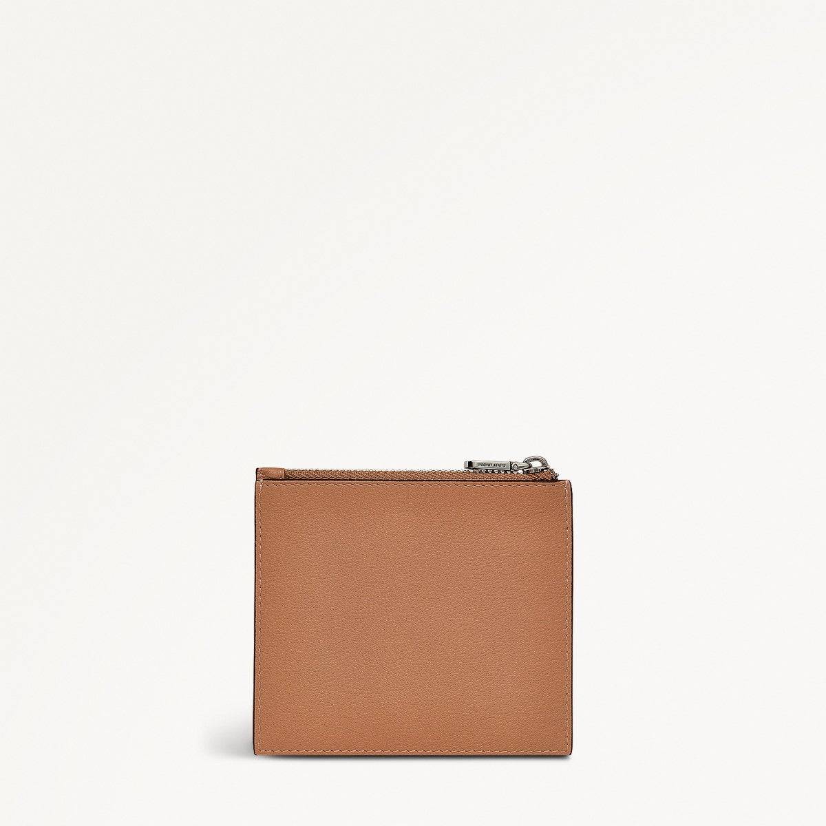 Lynton Close Leather Small Ziptop Card Holder in Chai - 111166