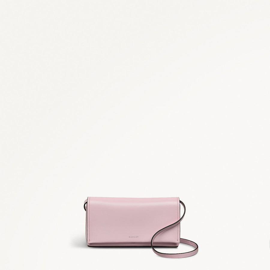 Lexington Lane Leather Small Flapover Crossbody Bag in Parfait - 111184